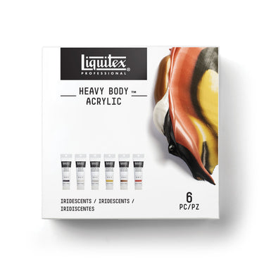 LQX PRO HEAVY BODY ACRYLIC SET OF 6X59ML TBE IRIDESCENT