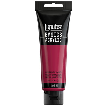 LQX BASICS ACRYLIC 118ML 114 QUINACRIDONE MAGENTA 887452049364 [ROW]