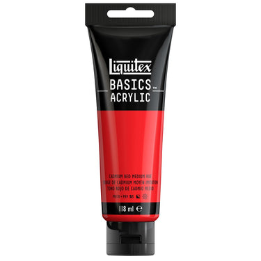 LQX BASICS ACRYLIC 118ML 151 CADMIUM RED MEDIUM HUE 887452049418 [ROW]