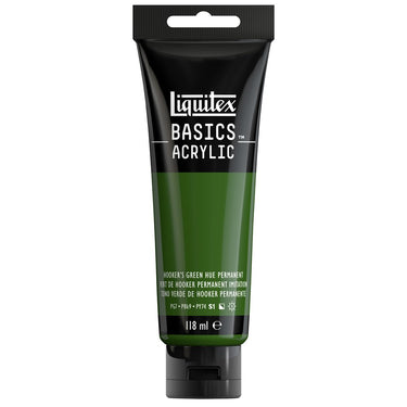 LQX BASICS ACRYLIC 118ML 224 HOOKERS GREEN HUE PERMANENT 887452049708 [ROW]