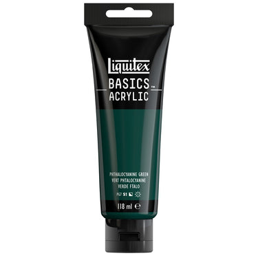 LQX BASICS ACRYLIC 118ML 317 PHTHALOCYANINE GREEN 887452049524 [ROW]
