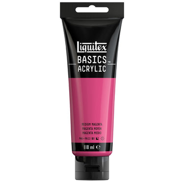LQX BASICS ACRYLIC 118ML 500 MEDIUM MAGENTA 887452049739 [ROW]