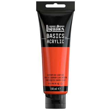 LQX BASICS ACRYLIC 118ML 510 CADMIUM RED LIGHT HUE 887452049609 [ROW]