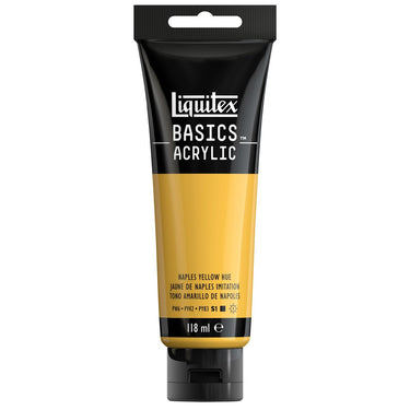 LQX BASICS ACRYLIC 118ML 601 NAPLES YELLOW HUE 887452049746 [ROW]
