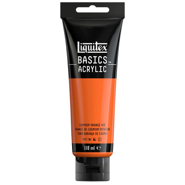 LQX BASICS ACRYLIC 118ML 720 CADMIUM ORANGE HUE 887452049630 [ROW]