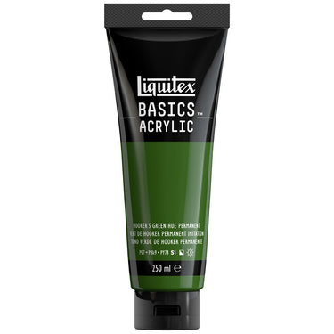 LQX BASICS ACRYLIC 250ML 224 HOOKERS GREEN HUE PERMANENT 887452052920 [ROW]
