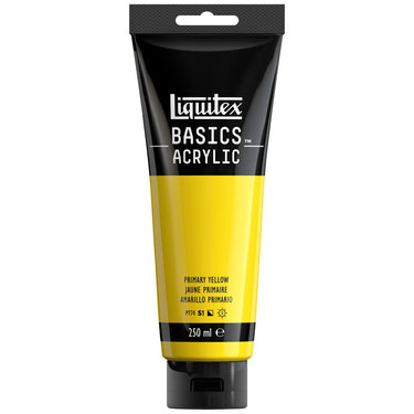 LQX BASICS ACRYLIC 250ML 410 PRIMARY YELLOW 887452052906 [ROW]
