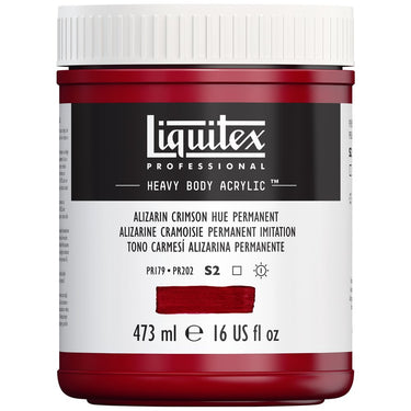 LQX HEAVY BODY ACRYLIC 473ML 116 ALIZARIN CRIMSON HUE PERMANENT 887452053675 [ROW]