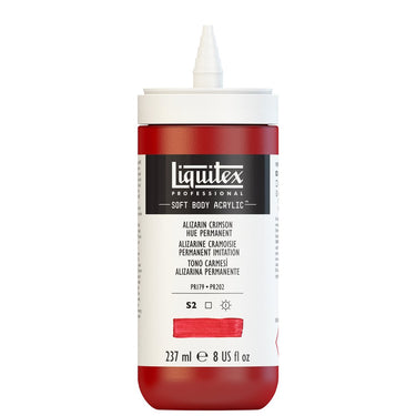 LQX SOFT BODY ACRYLIC 237ML CAP OFF 116 ALIZARIN CRIMSON HUE PERMANENT 887452054009 [ROW]