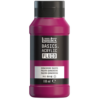LQX BASICS FLUID ACRYLIC 118ML QUINACRIDONE MAGENTA 887452055457 [ROW]