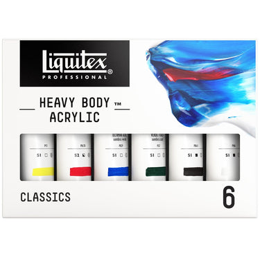 LQX HEAVY BODY ACRYLIC 6X59ML CLASSICS SET [DHI] 887452997450