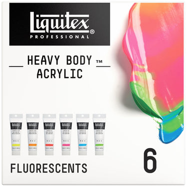 LQX HEAVY BODY ACRYLIC 6X59ML FLUORESCENT SET [DHI] 887452048923 [EU]