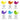 LQX PRO HEAVY BODY ACRYLIC 6X22ML VIBRANTS SET [COLOR CHART]  887452995418