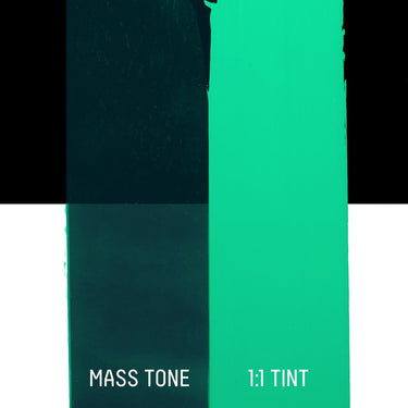 LQX HEAVY BODY ACRYLIC 327 TRANSPARENT VIRIDIAN HUE [DRAWDOWN]