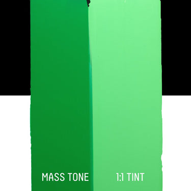 LQX HEAVY BODY ACRYLIC 312 LIGHT GREEN PERMANENT [DRAWDOWN]