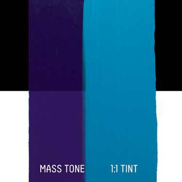 LQX HEAVY BODY ACRYLIC 316 PHTHALOCYANINE BLUE GREEN SHADE [DRAWDOWN]