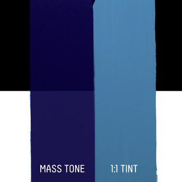 LQX HEAVY BODY ACRYLIC 314 PHTHALOCYANINE BLUE RED SHADE [DRAWDOWN]