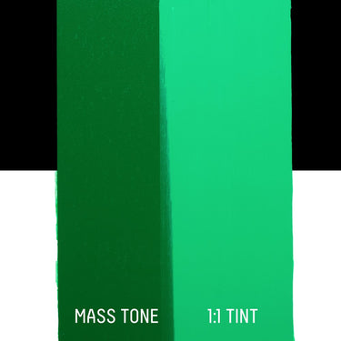 LQX HEAVY BODY ACRYLIC 450 EMERALD GREEN [DRAWDOWN]