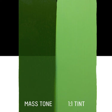 LQX HEAVY BODY ACRYLIC 224 HOOKERS GREEN HUE PERMANENT [DRAWDOWN]