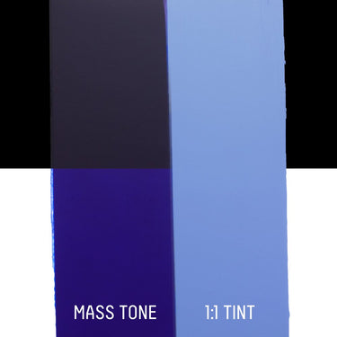 LQX HEAVY BODY ACRYLIC 380 ULTRAMARINE BLUE GREEN SHADE [DRAWDOWN]