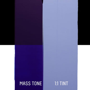 LQX HEAVY BODY ACRYLIC 382 ULTRAMARINE BLUE RED SHADE [DRAWDOWN]