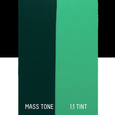 LQX HEAVY BODY ACRYLIC 398 VIRIDIAN HUE PERMANENT [DRAWDOWN]