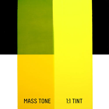 LQX HEAVY BODY ACRYLIC  412 YELLOW MEDIUM AZO [DRAWDOWN]