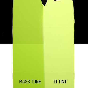 LQX HEAVY BODY ACRYLIC 840 BRILLIANT YELLOW GREEN [DRAWDOWN]