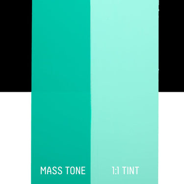 LQX HEAVY BODY ACRYLIC 660 BRIGHT AQUA GREEN [DRAWDOWN]