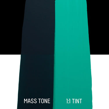 LQX BIO-BASED HEAVY ACRYLIC PHTHALOCYANINE GREEN BLUE SHADE [DRAWDOWN]