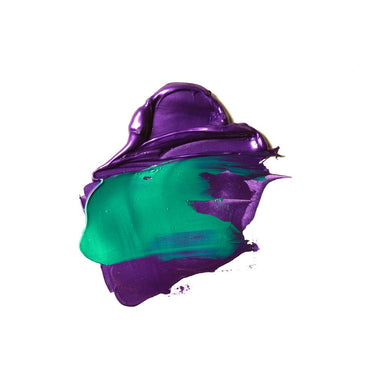 LQX BASICS ACRYLIC METALLIC PURPLE AND AQUA GREEN [SWATCH] 1