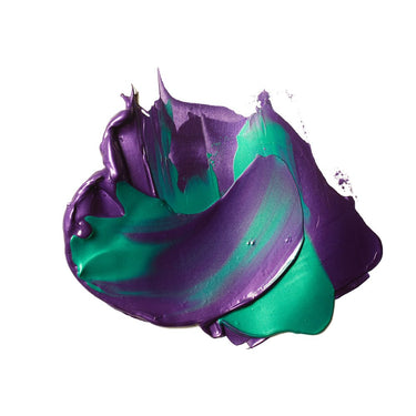 LQX BASICS ACRYLIC METALLIC PURPLE AND AQUA GREEN [SWATCH] 2