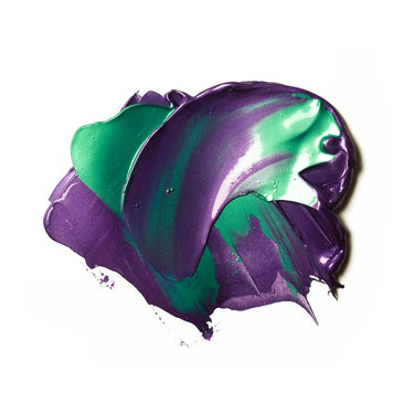 LQX BASICS ACRYLIC METALLIC PURPLE AND AQUA GREEN [SWATCH] 3