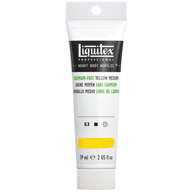 LQX HEAVY BODY 59ML - 890 - CADMIUM-FREE YELLOW MEDIUM 887452997214 - WHITE BACKGROUND