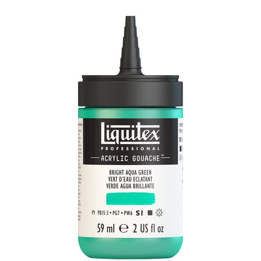 LQX ACRYLIC GOUACHE 59ML CAP OFF 660 BRIGHT AQUA GREEN 887452999713