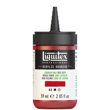 LQX ACRYLIC GOUACHE 59ML CAP OFF 895 CADMIUM-FREE RED DEEP 887452999560