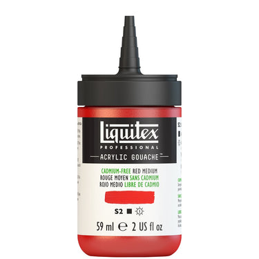 LQX ACRYLIC GOUACHE 59ML CAP OFF 894 CADMIUM-FREE RED MEDIUM 887452999508