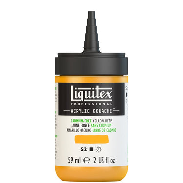 LQX ACRYLIC GOUACHE 59ML CAP OFF 891 CADMIUM-FREE YELLOW DEEP 887452999447