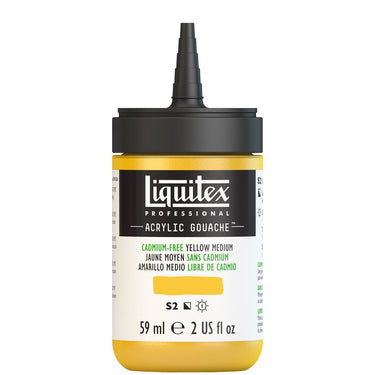 LQX ACRYLIC GOUACHE 59ML CAP OFF 890 CADMIUM-FREE YELLOW MEDIUM 887452999461
