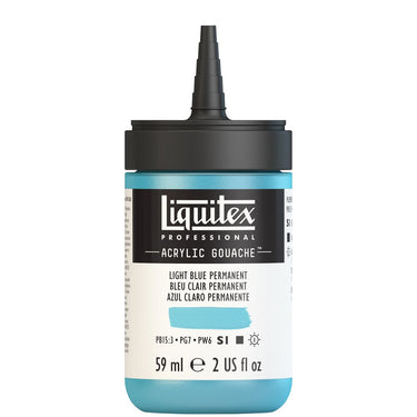 LQX ACRYLIC GOUACHE 59ML CAP OFF 770 LIGHT BLUE PERMANENT 887452999638