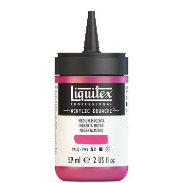 LQX ACRYLIC GOUACHE 59ML CAP OFF 500 MEDIUM MAGENTA 887452999539