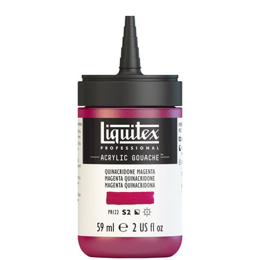 LQX ACRYLIC GOUACHE 59ML CAP OFF 114 QUINACRIDONE MAGENTA 887452999546
