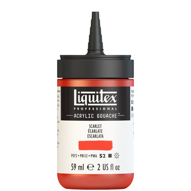 LQX ACRYLIC GOUACHE 59ML CAP OFF 905 SCARLET 887452999515