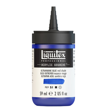LQX ACRYLIC GOUACHE 59ML CAP OFF 382 ULTRAMARINE BLUE RED SHADE 887452999621