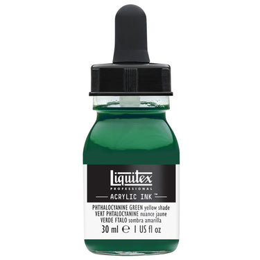 LQX ACRYLIC INK 30ML 319 PHTHALOCYANINE GREEN YELLOW SHADE 094376975918