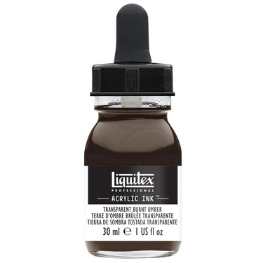 LQX ACRYLIC INK 30ML 130 TRANSPARENT BURNT UMBER 094376975802