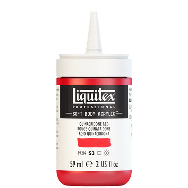 LQX SOFT BODY ACRYLIC 59ML CAP OFF 112 QUINACRIDONE RED 887452998372