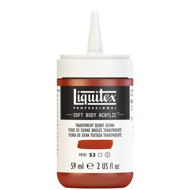 LQX SOFT BODY ACRYLIC 59ML CAP OFF 129 TRANSPARENT BURNT SIENNA 887452998440
