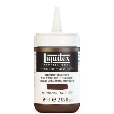 LQX SOFT BODY ACRYLIC 59ML CAP OFF 130 TRANSPARENT BURNT UMBER 887452998457
