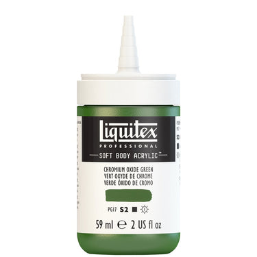 LQX SOFT BODY ACRYLIC 59ML CAP OFF 166 CHROMIUM OXIDE GREEN 887452997832